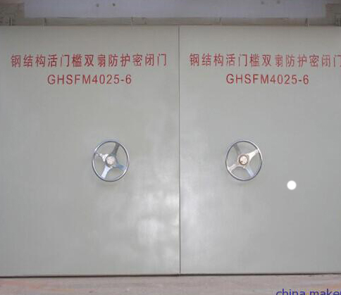 鋼結構雙扇防護密閉門